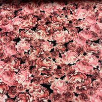 Tissu polar imprimé de fleurs