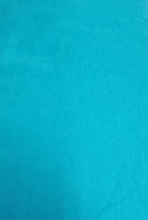 Tissu en flanelle turquoise