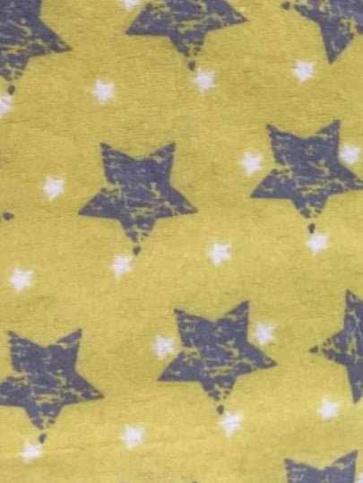Tissu flanelle imprimé étoiles