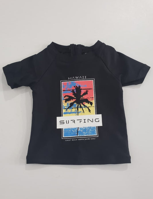 T-shirt de plage noir - Northcoast
