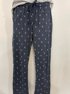 Pantalon de pyjama bleu imprimé de voiliers - Northcoast
