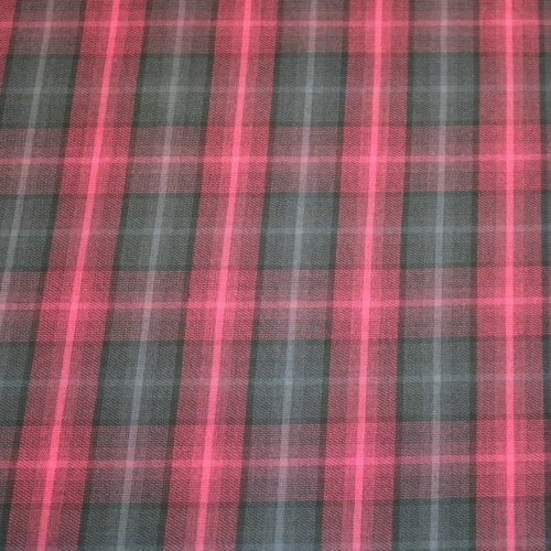 Tissu Tartan Streach carreauté rouge
