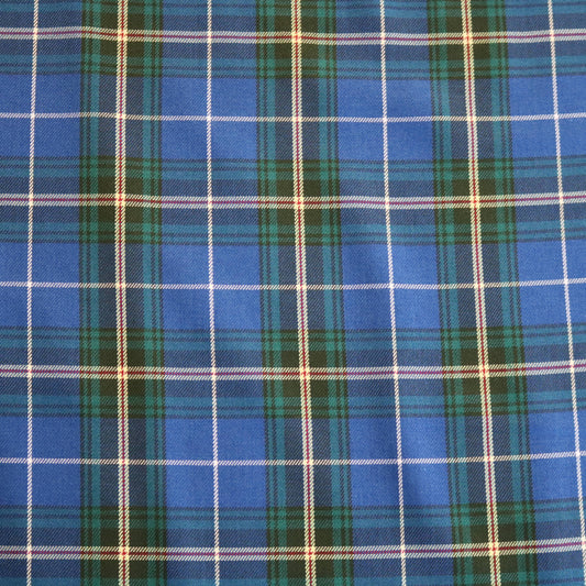 Tissu Milano Nova Scotia carreauté bleu