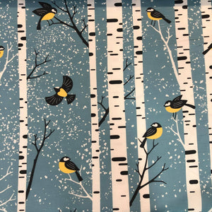 Tissu à nappe imprimé oiseaux