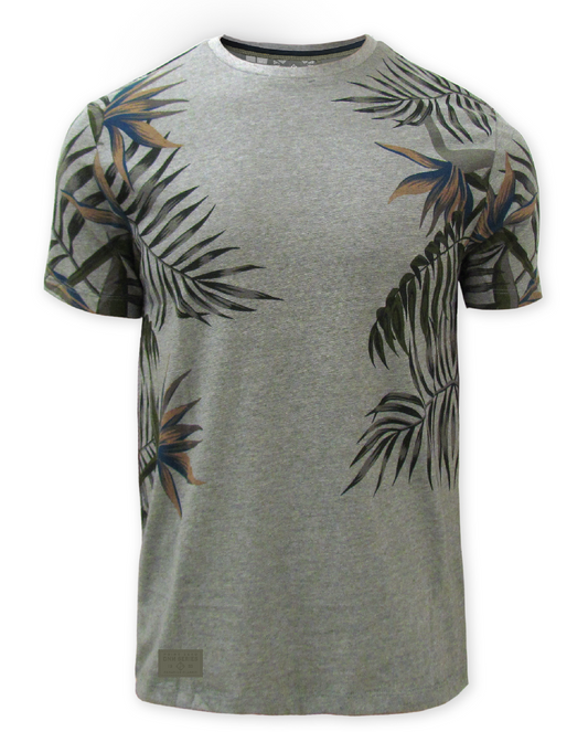 T-shirt avec imprimé de feuilles - Point Zéro