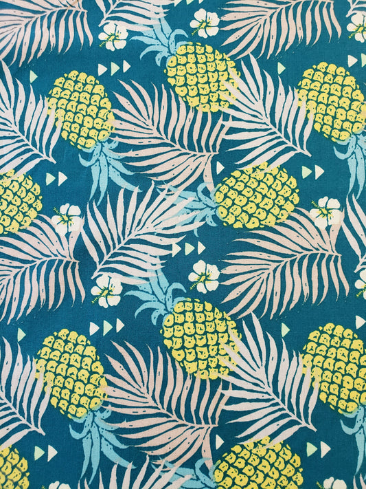 Tissu coton imprimé ananas