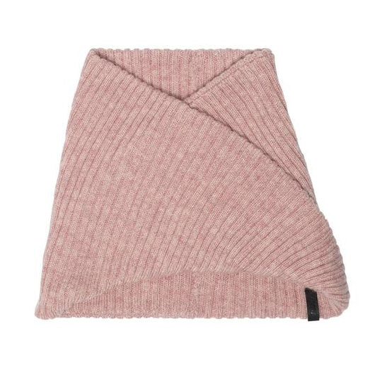 Cache-cou en tricot torsadé rose - Deux par Deux