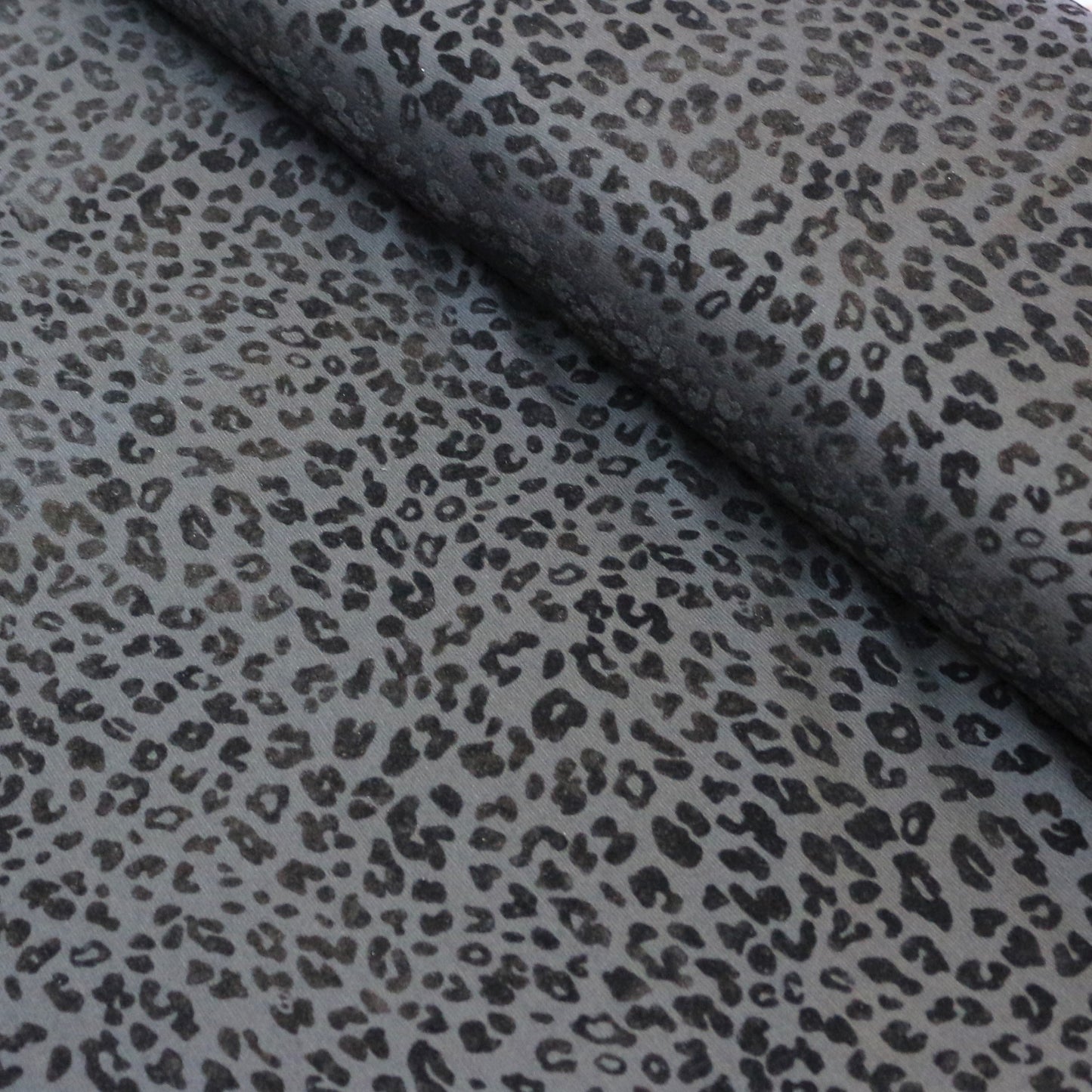 Tissu tricot à motif Jaguar style suède