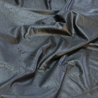 Tissu cuirette noir texturée mat