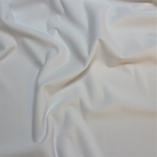Tissu jersey de polyester blanc