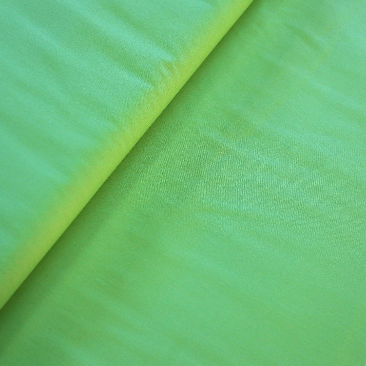 Tissu poly-coton vert lime