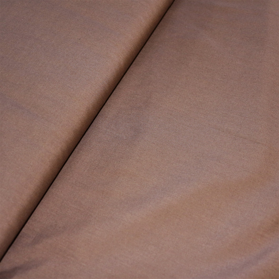 Tissu poly-coton brun