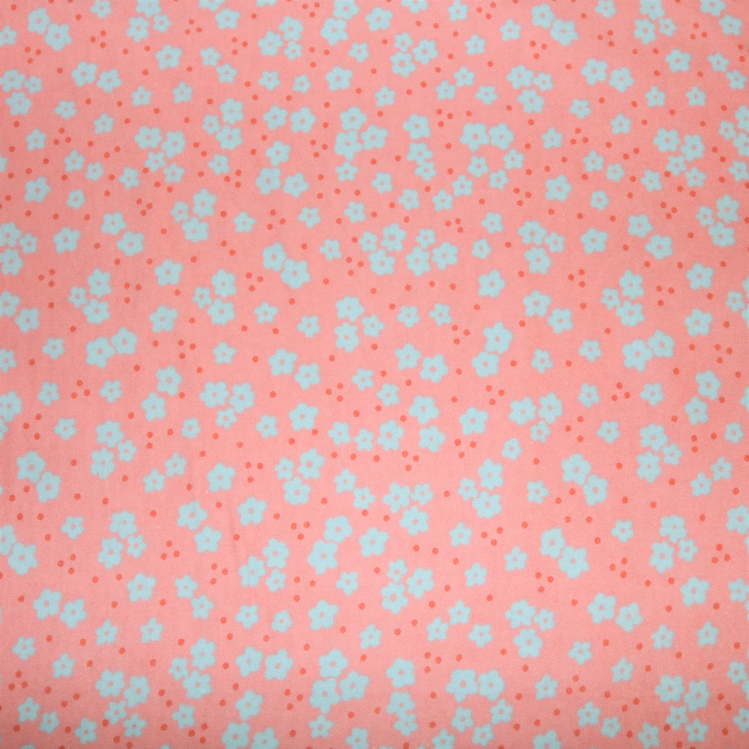 Tissu en flanelle imprimée rose imprimé fleurs