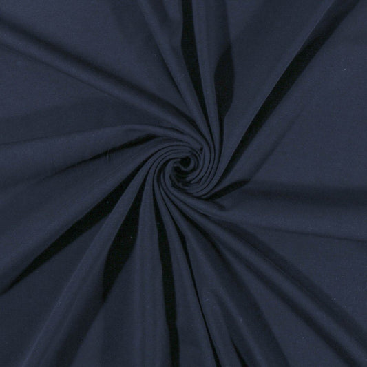 Tissu à vêtement jersey de bambou marine