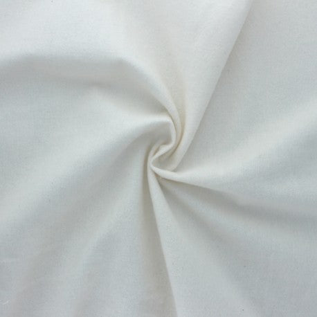 Tissu en flanelle blanc