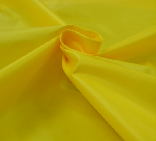 Tissu à doublure jaune citron